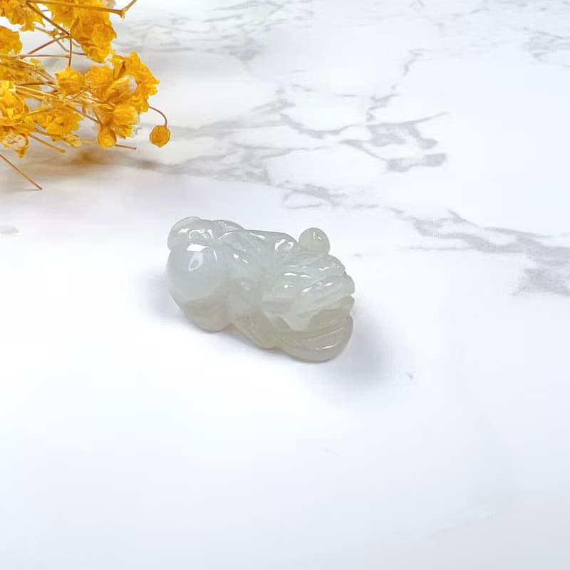 【招財神獸】冰種翡翠貔貅項鍊擺飾 | 天然緬甸玉翡翠A貨 | 送禮
