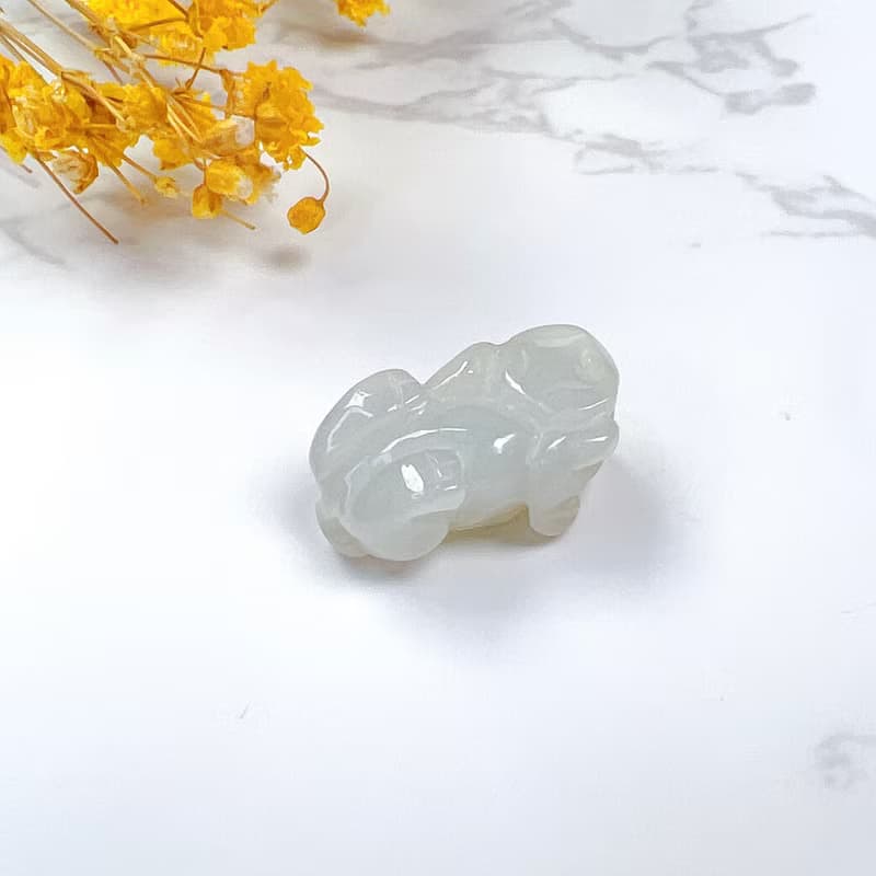 【招財神獸】冰種翡翠貔貅項鍊擺飾 | 天然緬甸玉翡翠A貨 | 送禮