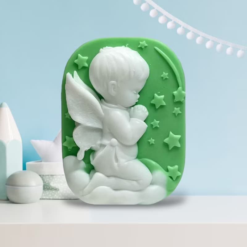 快速出貨 藝術香氛皂 祈禱天使娃娃(男) 精油香氛 手工皂