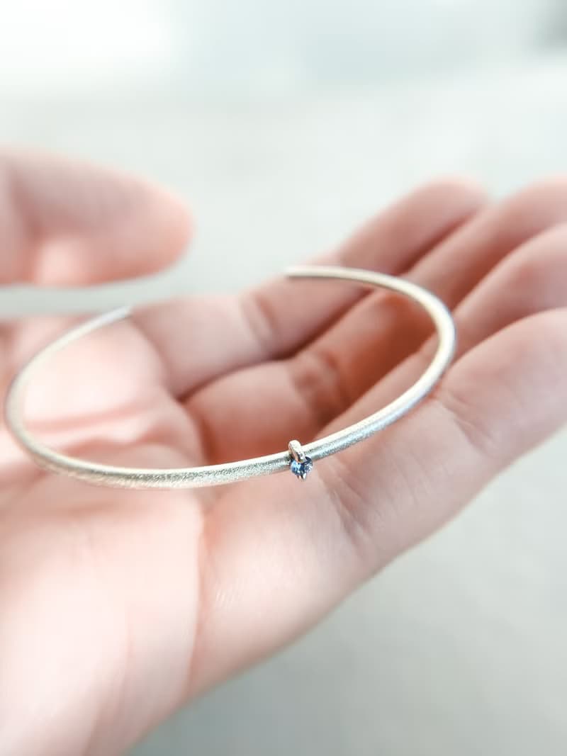 【日常之美】迷你寶石 everyday bangle 純銀 手環 手鐲