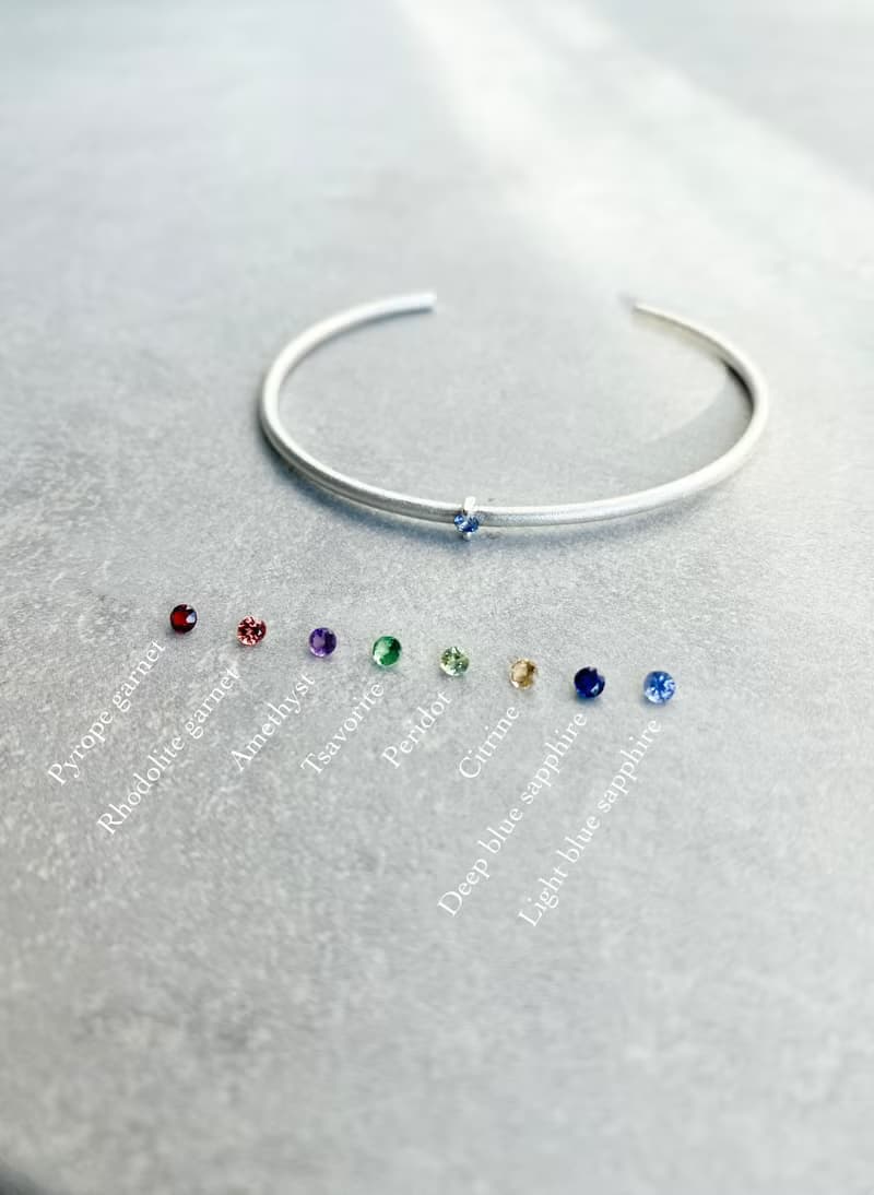 【日常之美】迷你寶石 everyday bangle 純銀 手環 手鐲