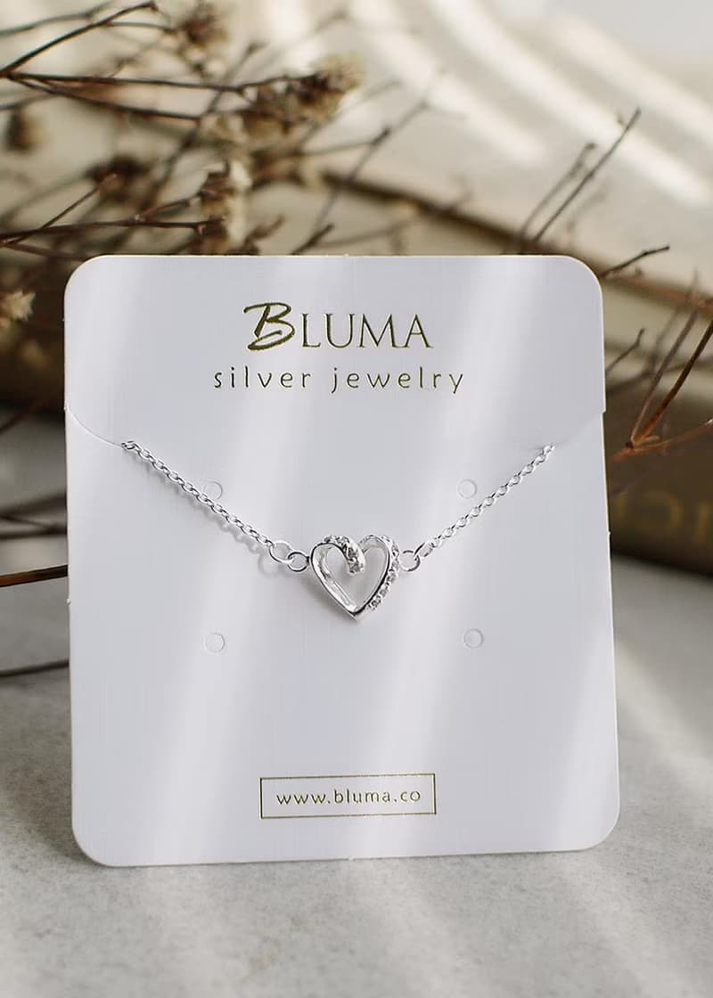 熱戀純銀手鍊 |  情人節禮物 微鑲鋯石 曲線愛心 優雅 精緻 簡約