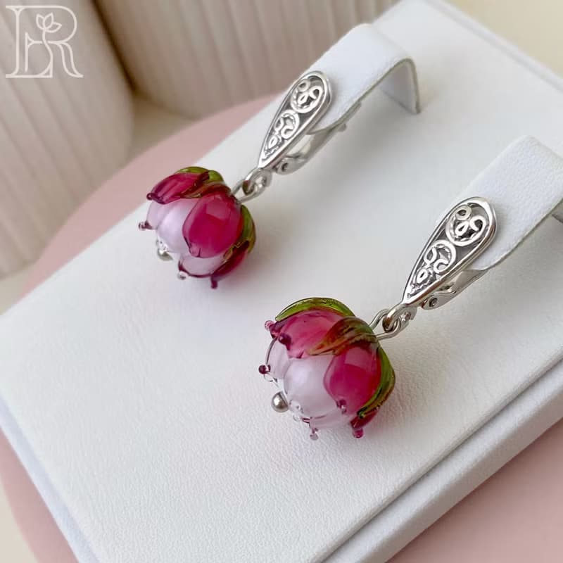 Original Gift: Handcrafted Silver Earrings for Daughter's Birthday