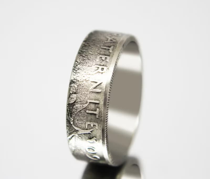 France Coin Ring 1 franc 1960 coin rings for men coin rings for women