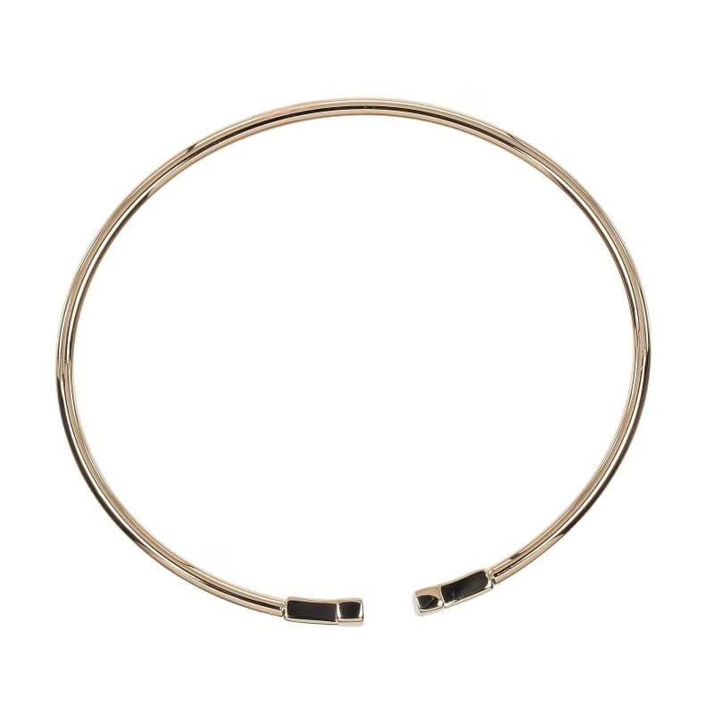 【日本直送】ティファニー ブレスレット Tワイヤー ナロー 腕周り約15.8cm K18PG ピンクゴールド 約5.9g TIFFANY&Co.【中古】Aランク