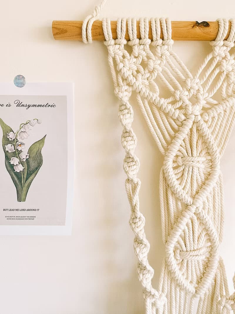 Macrame 訂製編織 植物壁掛花編結植物吊籃