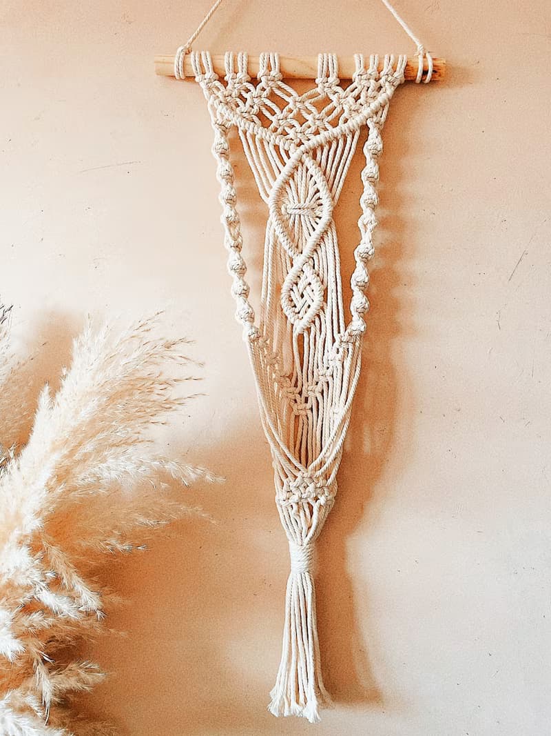 Macrame 訂製編織 植物壁掛花編結植物吊籃