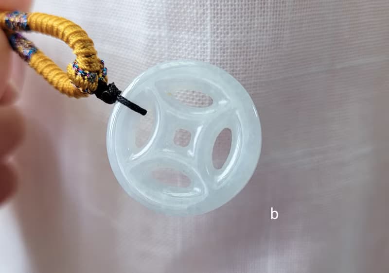 【親翠】天然翡翠 冰嬌飄花錢幣項鍊好評第二趴 金錢 錢幣 招財