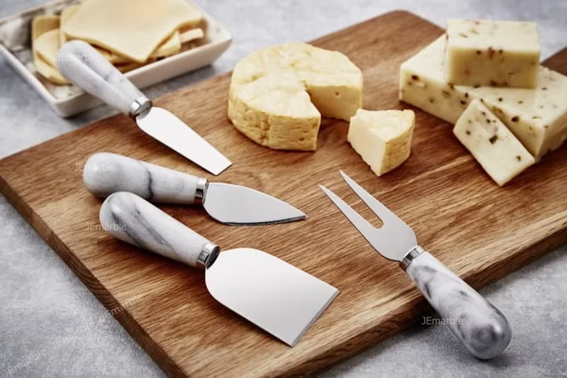 大理石奶油刀四入組