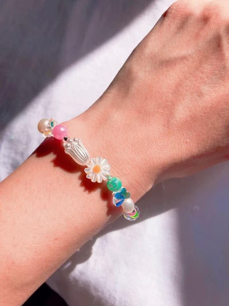 【熱賣】水晶 玻璃珠 貝母 淡水珍珠手鍊 | Y2K 千禧風飾物