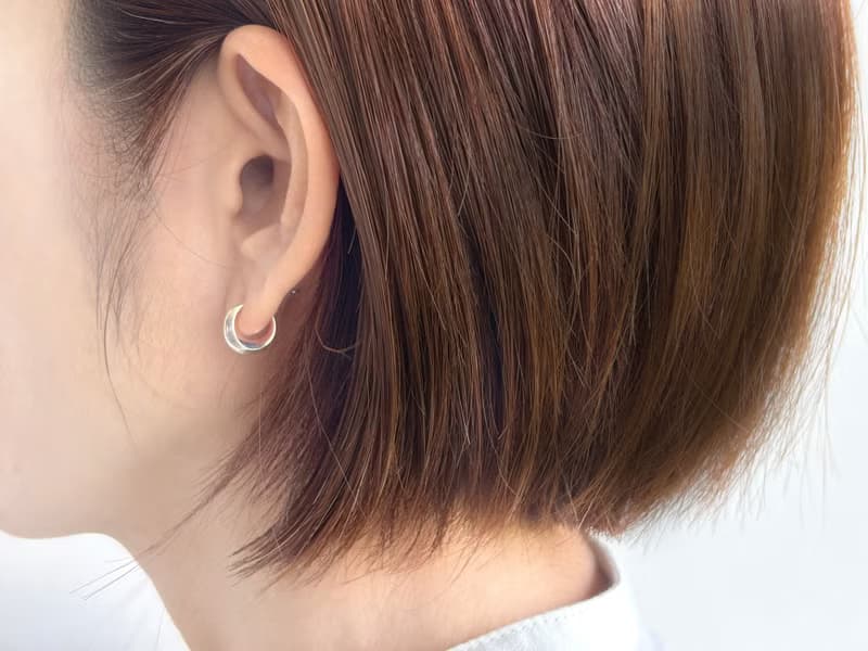 月影たゆたう 三日月のピアス　 luna crescens