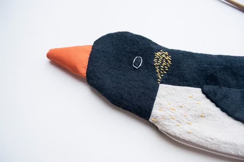 Penguin travel cutlery pouch case - Soot