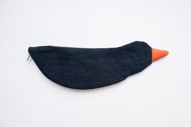 Penguin travel cutlery pouch case - Soot