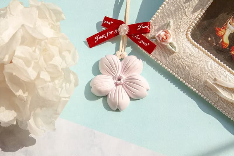 櫻花擴香石掛飾(長Tiffany盒) 婚禮小物 情人節 畢業 生日禮物