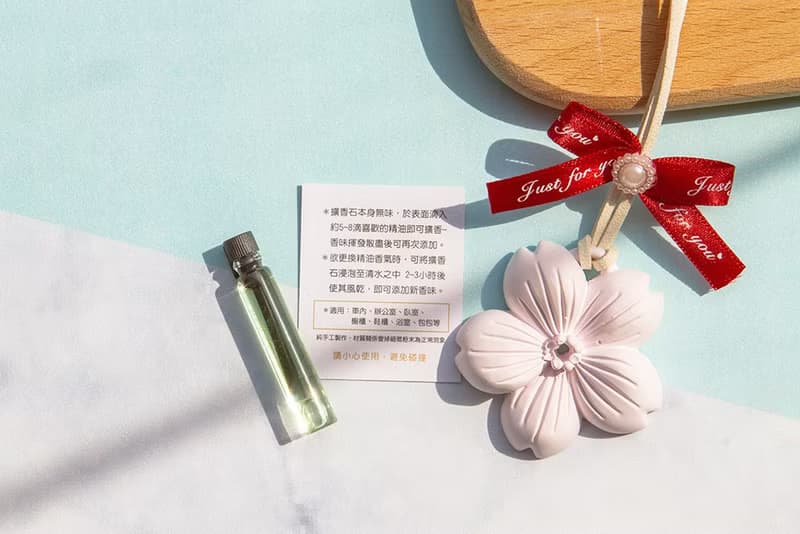 櫻花擴香石掛飾(長Tiffany盒) 婚禮小物 情人節 畢業 生日禮物