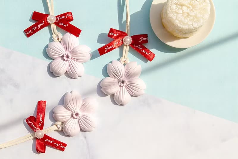 櫻花擴香石掛飾(長Tiffany盒) 婚禮小物 情人節 畢業 生日禮物