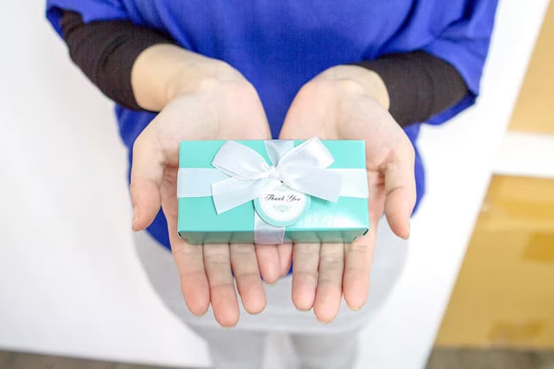 櫻花擴香石掛飾(長Tiffany盒) 婚禮小物 情人節 畢業 生日禮物
