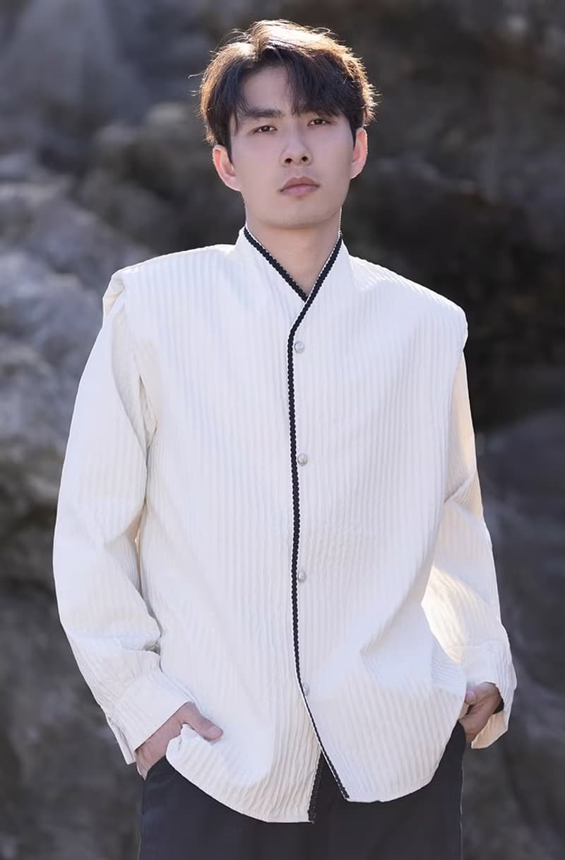 中式復古 肌理感漢服襯衫上衣