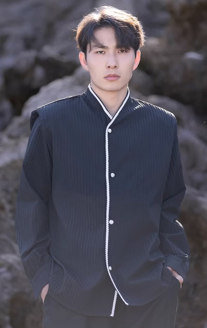 中式復古 肌理感漢服襯衫上衣