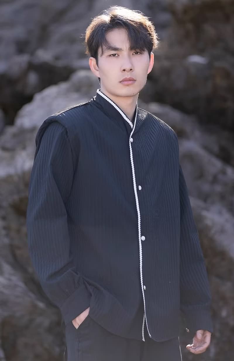中式復古 肌理感漢服襯衫上衣