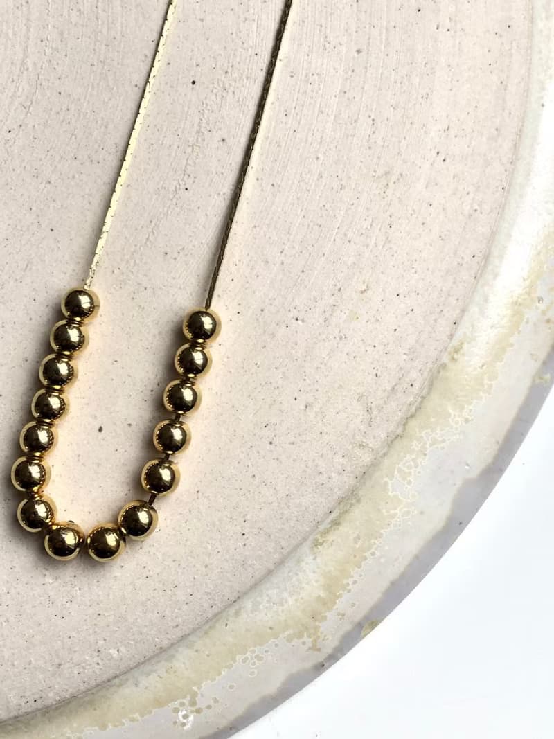 Vintage Mini Balls 18k Necklace