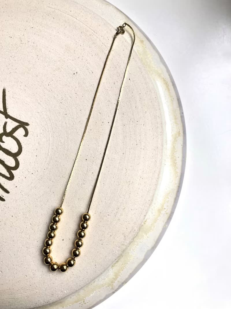 Vintage Mini Balls 18k Necklace