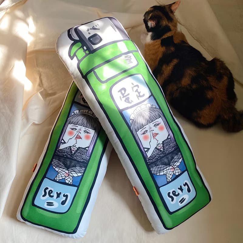 賴打/打火機 抱枕 雙面設計
