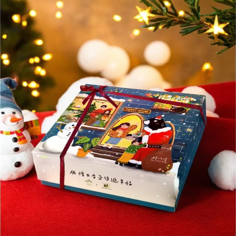 預算千元【聖誕禮物】 獨家插畫聯名款─手繪聖誕森之禮盒 贈提袋