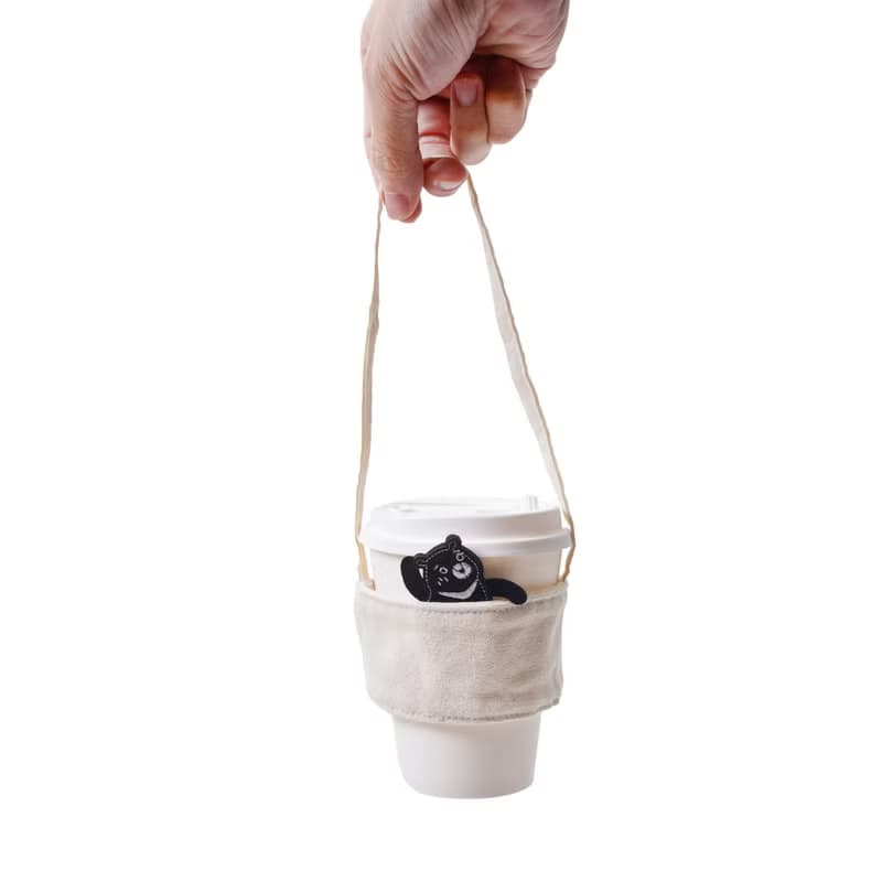 【黑熊媽媽 / 小黑熊】來趣找黑熊 飲料提袋 環保杯套