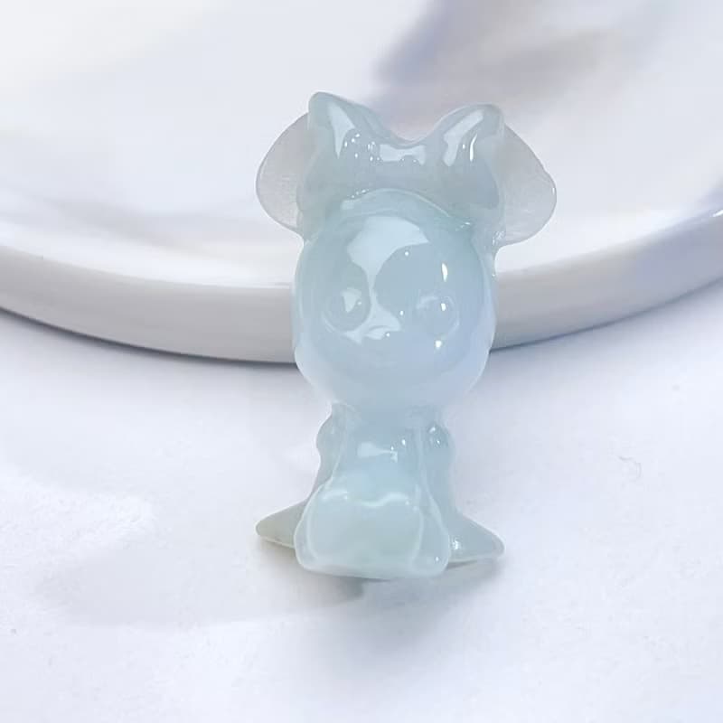 冰糯種翡翠小動物吊飾 | 天然緬甸翡翠A貨 | 送禮
