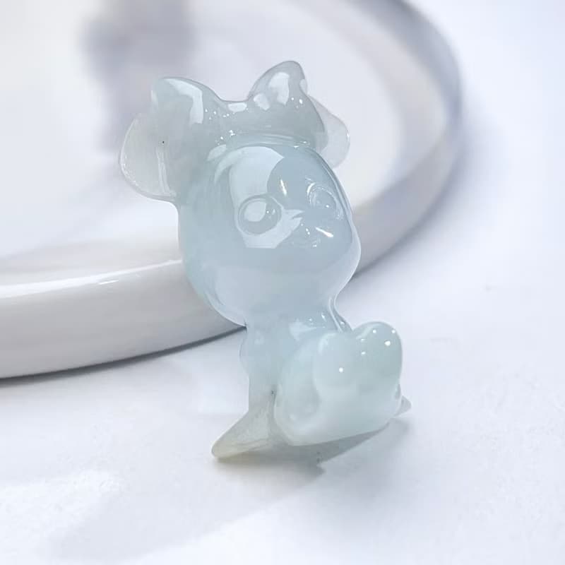 冰糯種翡翠小動物吊飾 | 天然緬甸翡翠A貨 | 送禮