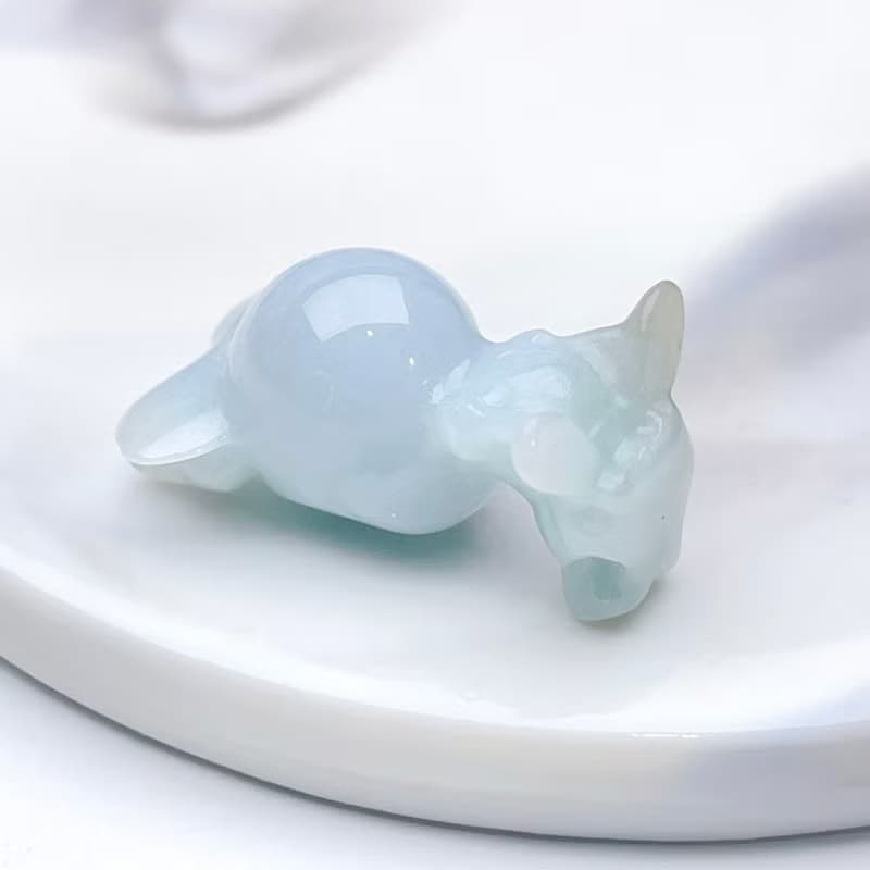 冰糯種翡翠小動物吊飾 | 天然緬甸翡翠A貨 | 送禮