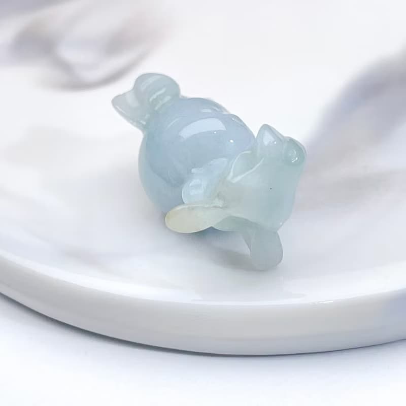 冰糯種翡翠小動物吊飾 | 天然緬甸翡翠A貨 | 送禮