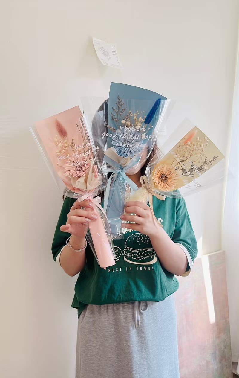 永生花束 向日葵 康乃馨 母親節 畢業 企業合作