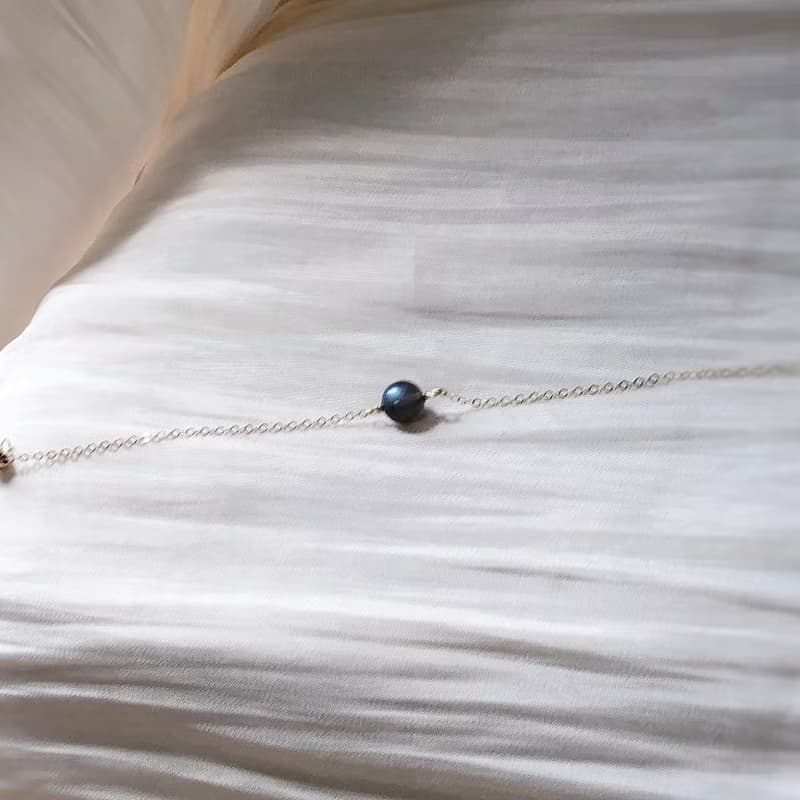 黑體拉長石 14kgf手鍊