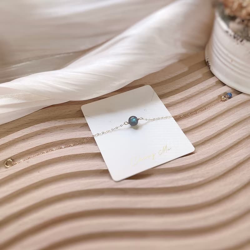 黑體拉長石 14kgf手鍊