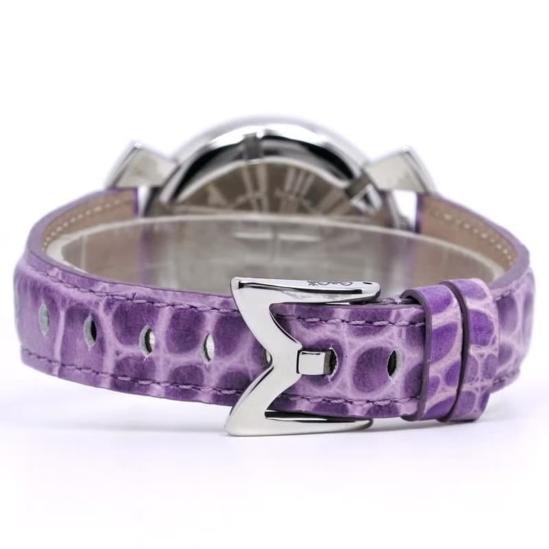 【日本直送】ガガ・ミラノ Gaga Milano マヌアーレ40 腕時計 SS × レザー シルバー クオーツ ホワイトシェル文字盤 メンズ【中古】