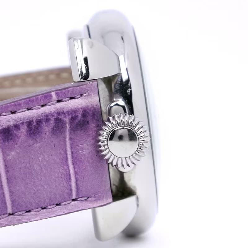 【日本直送】ガガ・ミラノ Gaga Milano マヌアーレ40 腕時計 SS × レザー シルバー クオーツ ホワイトシェル文字盤 メンズ【中古】