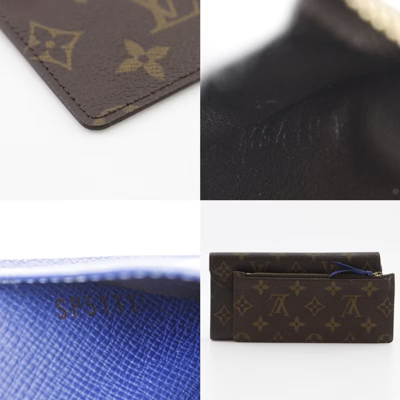 【日本直送】ルイ・ヴィトン LOUIS VUITTON ポルトフォイユジョゼフィーヌ 長財布 三つ折り M60164 モノグラム 茶 SP5111 【中古】