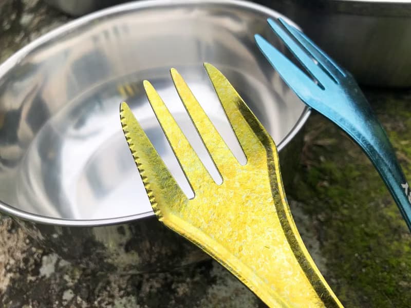 多功能純鈦冰晶雙頭匙叉二件組