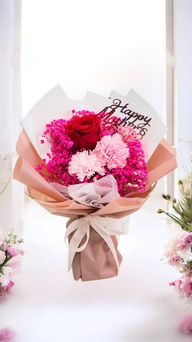 母親節永生花花束-4色可選