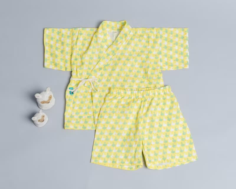 甚平和服-動物2-紗 睡衣 嬰兒 包屁衣  連身褲 抓周 新生兒bb衫
