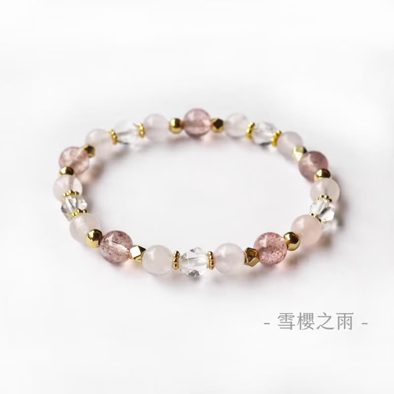 GoodChoice 聯名合作 雪櫻之雨 水晶手鍊