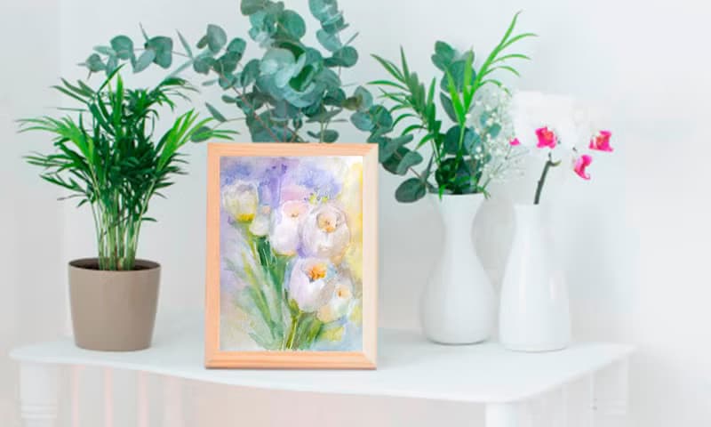 Floral Original Watercolor Bouquets Painting Flower Still Life 手工水彩 原创水彩