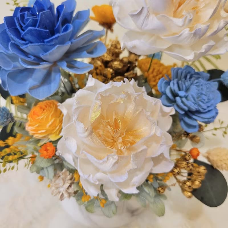 索拉桌花。盆花。擺飾。附包裝。開幕花禮。擴香