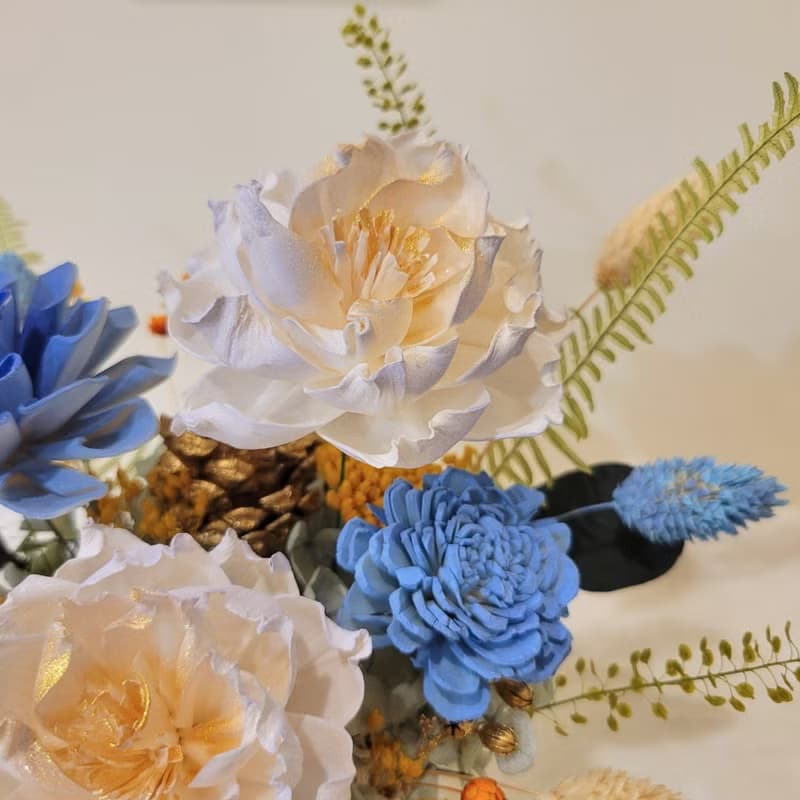 索拉桌花。盆花。擺飾。附包裝。開幕花禮。擴香