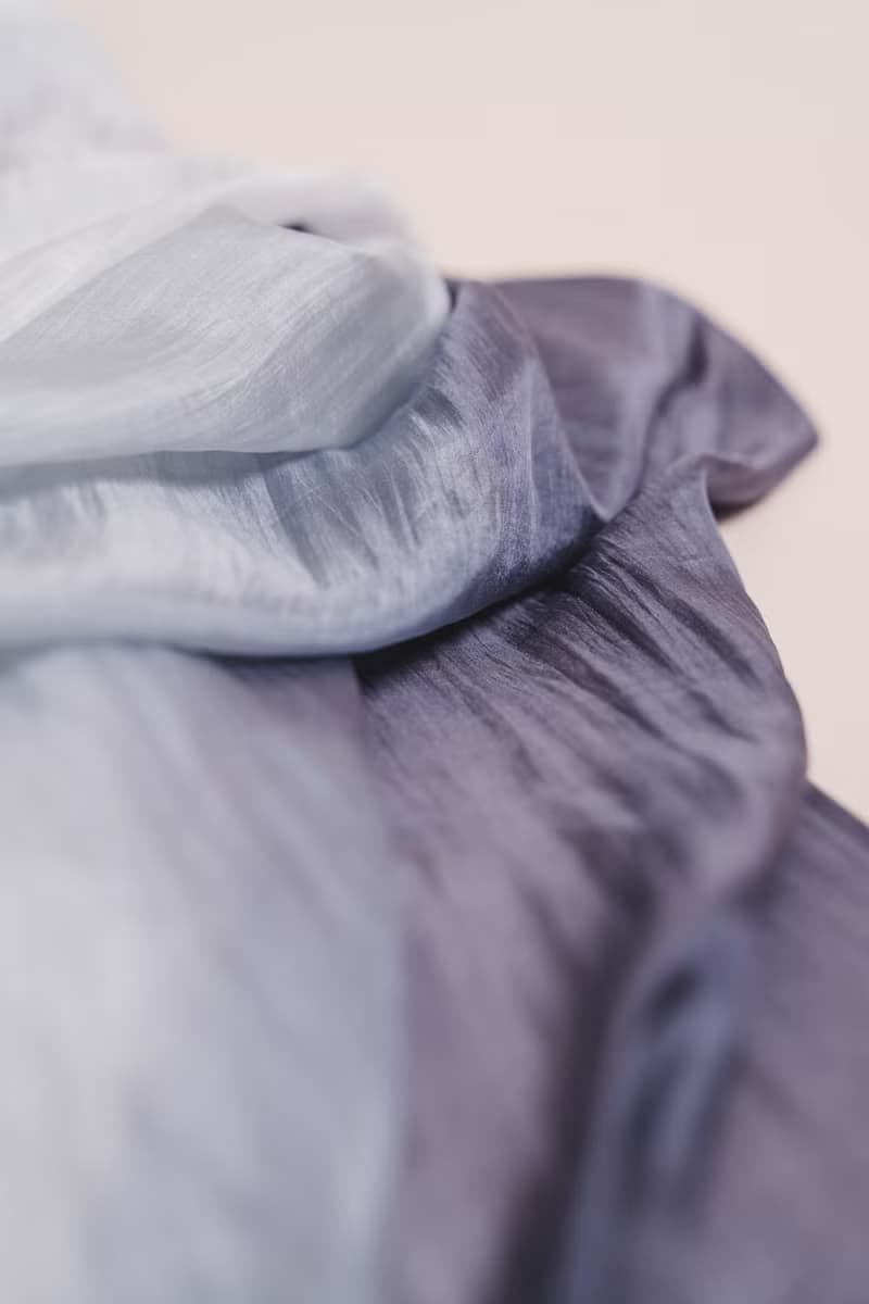 100% Mulberry Silk Scarf – Hand Dyed, Lightweight, Silver Grey Ombre