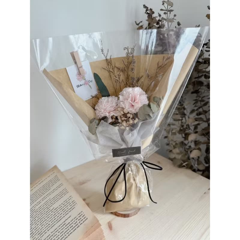 向日葵 木棉花 松果 康乃馨 花束 乾燥花 生日禮物 畢業花束 情人