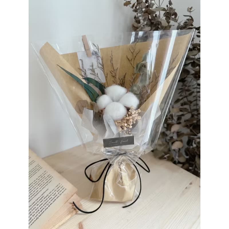 向日葵 木棉花 松果 康乃馨 花束 乾燥花 生日禮物 畢業花束 情人