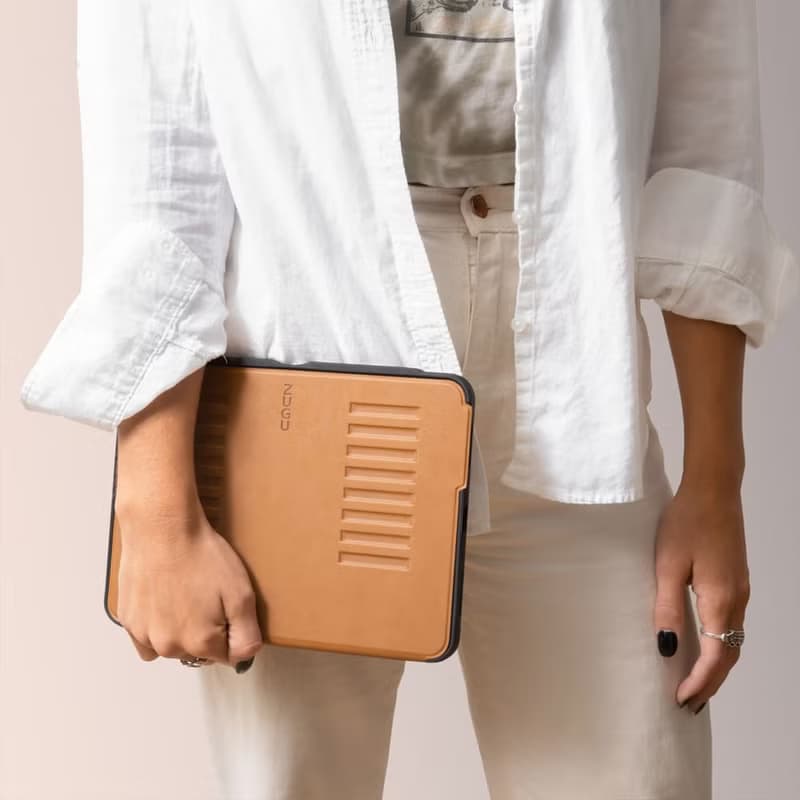 ZUGU iPad case超薄防震保護殼 - 12.9吋質感棕